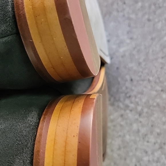 Men's  Johnston & Murphy Conrad, blue suede shoes, size 11 New. W/ extra laces. - Picture 5 of 8